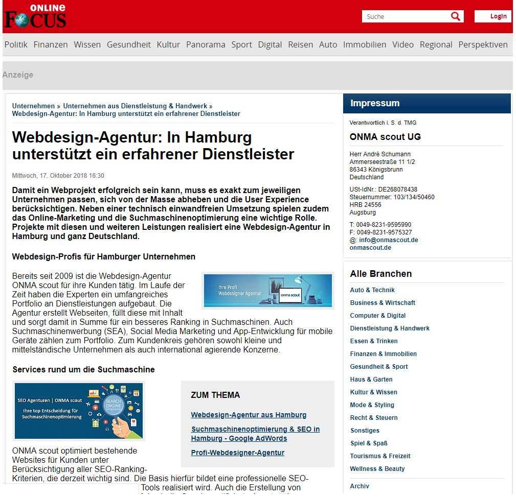 Webdesign Agentur Hamburg